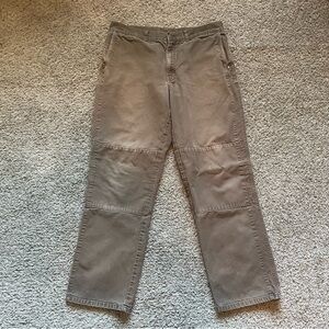 Patagonia Mens 35x30 Brown Canvas Organic Cotton Double Knee Pants